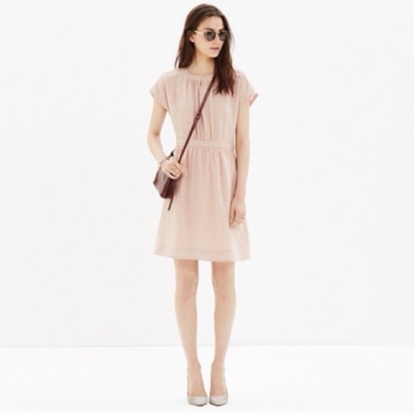 MADEWELL Dresses & Skirts - MADEWELL Silk Moonset Dress Dusty Blush Pink {H7}